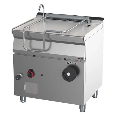 REDFOX - Sauteuse basculante manuelle à gaz 50 L fond en acier - BR 70/80 G