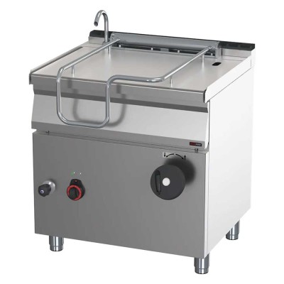 REDFOX - Sauteuse basculante manuelle électrique 50 L fond en inox - BR 70/80 E/N
