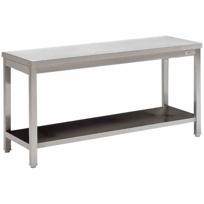 DIVERSO - Table de travail ECO avec tablette inférieure L. 2000 mm