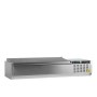 TEFCOLD - Vitrine réfrigérée à ingrédients 5 x GN 1/4 avec couvercle inox