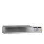 TEFCOLD - Vitrine réfrigérée à ingrédients 6 x GN 1/4 avec couvercle inox