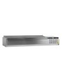 TEFCOLD - Vitrine réfrigérée à ingrédients 7 x GN 1/3 avec couvercle inox