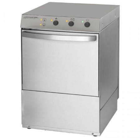CPC - Lave-Vaisselle Professionnel avec Doseur de Liquide de Rinçage et Détergent et Pompe de Vidange - 50 x 50 cm