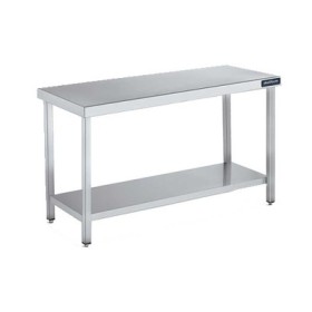 CPC - Table centrale avec étagère basse en inox