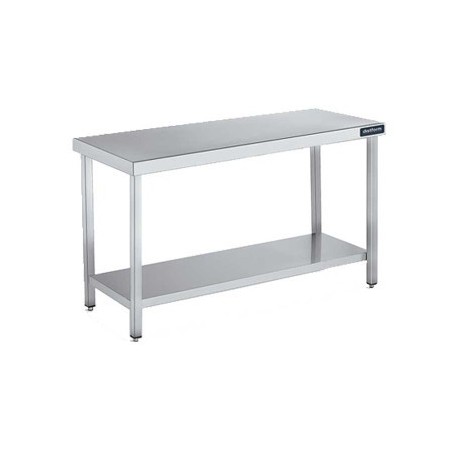 CPC - Table centrale avec étagère basse en inox
