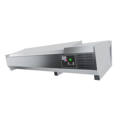 KIT DE 3 CONSOLES INCLINEES POUR FIXATION D UNE VITRINE A INGREDIENTS AU MUR