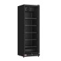 L2G - Vitrine à boissons réfrigérée noire acier 360 L porte vitrée