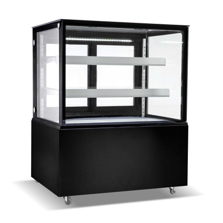L2G - Vitrine panoramique réfrigéré positive, 2étagères verre réglable