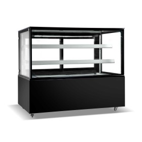 L2G - Vitrine panoramique réfrigéré positive, 2étagères verre réglable en hauteur