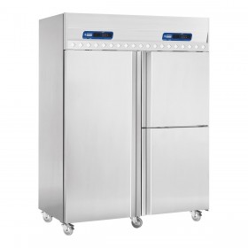 DIAMOND - Armoire froide 1 porte + 2 portillons, 1050 + 350 L pour poisson