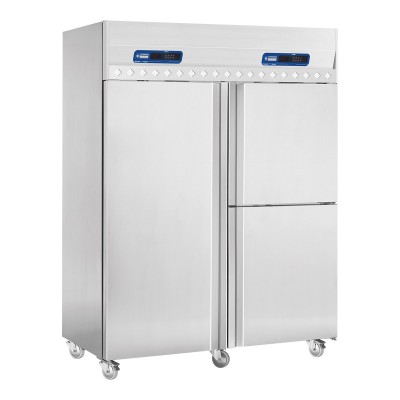 DIAMOND - Armoire froide 1 porte + 2 portillons, 1050 + 350 L pour poisson