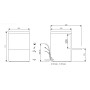 COLGED - Lave-verres - 14 litres - STEELTECH DG - Panier 450 x 450 mm - Avec adoucisseur