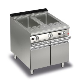 BARON - Cuiseur à pâtes monobloc gaz - 2 x 26 litres - Gamme QUEEN 700