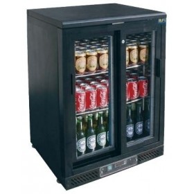 Arrière bar réfrigéré skinplate 140 L, porte coulissante - CHR-AVENUE