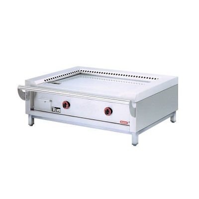 NAYATI - Plancha japonaise gaz Jumbo 2 zones de cuisson, à poser
