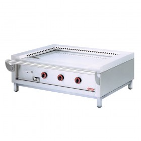 NAYATI - Plancha japonaise gaz Jumbo 3 zones de cuisson, à poser