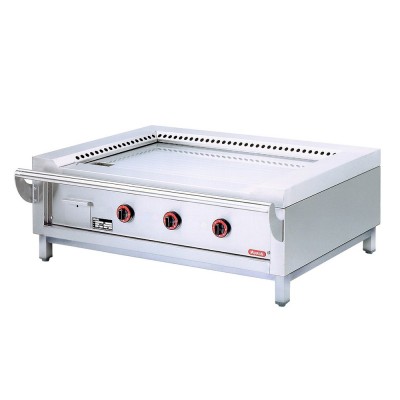 NAYATI - Plancha japonaise gaz Jumbo 3 zones de cuisson, à poser