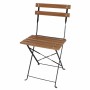 BOLERO - Lot de 2 chaises bistro pliables en lattes, effet bois