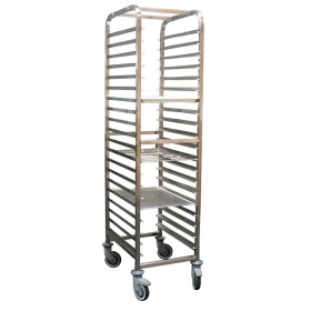 L2G - Échelle inox 20 niveaux GN 1/1 sur roulettes