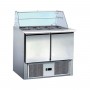 Saladette réfrigérée 2 portes, cuve 2 GN 1/1 + 3 GN 1/6 - CHR-AVENUE