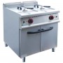 Friteuse électrique professionnelle, 2 cuves sur coffre, 2 x 20 L 