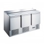 Saladette réfrigérée 3 portes avec couvercle inox AAS903 - CHR-AVENUE