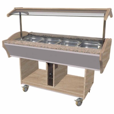 Salade bar / Buffet chauffant 1505 mm L2G - Buffet Chauffant Professionnel
