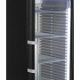 Armoire positive porte vitrée, carrosserie epoxy noir, 449L - LIEBHERR