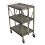 L2G - Desserte inox pliable sur roulettes