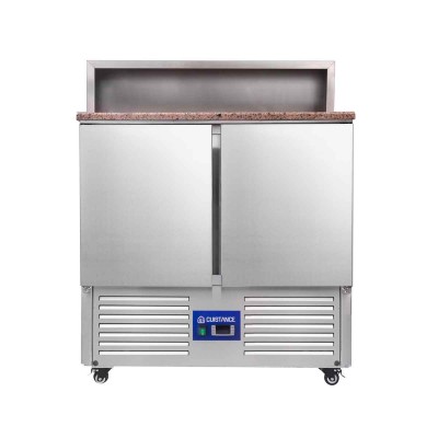 CUISTANCE - Saladette réfrigérée dessus granit 2 portes GN 1/1 + 5 GN 1/6