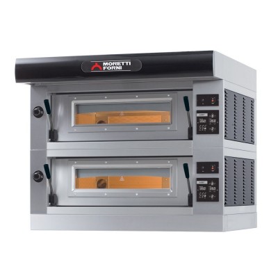 Four à pizzas pro, capacité 2x9 pizzas Ø 30 cm P80E2C - MORETTI FORNI