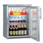 Armoire frigorifique de stockage inox, 141 L, porte vitrée - Liebherr