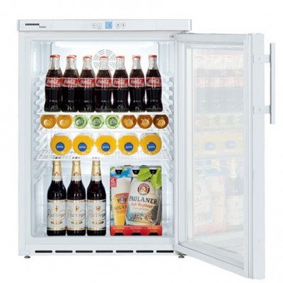 Armoire frigorifique de stockage blanche, 141 Litres, porte vitrée - Liebherr