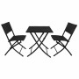 BOLERO - Chaises pliantes en rotin PE (lot de 2)