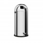 Poubelle obus inox avec pédale 52L - CHR-AVENUE