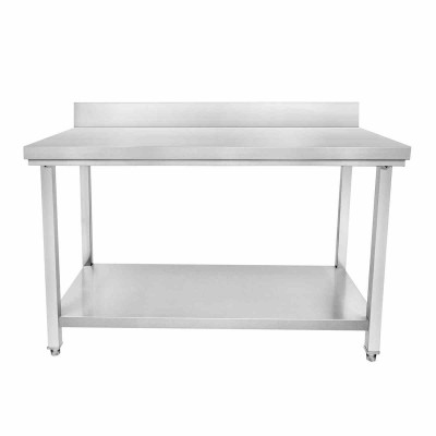 CUISTANCE - Table inox adossée P. 600 mm L. 1800 mm