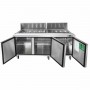 Saladette 3 portes et 18  bacs GN 1/6 - MSF8303GR - ATOSA
