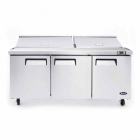 Saladette 3 portes et 18  bacs GN 1/6 - MSF8303GR - ATOSA
