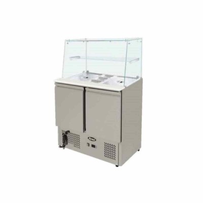 Saladette 2 portes et bacs GN  - ESL3811GR-D - ATOSA