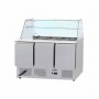 Saladette 3 portes pour 12 bacs GN 1/3  et vitre droite - ESL3814GR-D - ATOSA