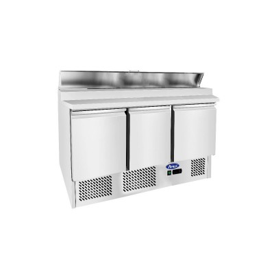 Saladette professionnelle format GN1/1 3 portes avec couvercle - ATOSA