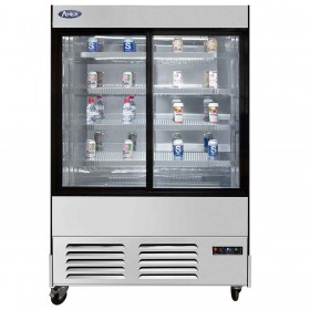 Vitrine pour libre service de 480 litres avec 2 portes coulissantes