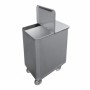 L2G - Bac sel/farine inox avec couvercle 130 L