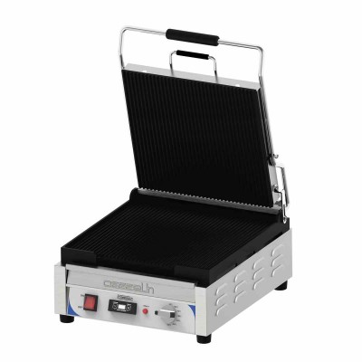 Grill panini large premium 2 faces rainurées et minuteur