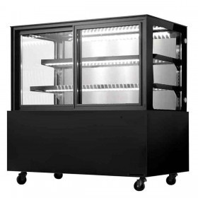 Vitrine murale réfrigérée 900 mm noire 210 L - ATOSA