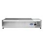 ATOSA - Présentoir à ingrédients couvercle inox 6 bacs GN 1/3 1400 mm