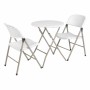 BOLERO - Chaises pliantes blanches et grises