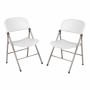 BOLERO - Chaises pliantes blanches et grises