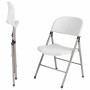 BOLERO - Chaises pliantes blanches et grises