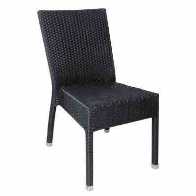 BOLERO - Chaises en rotin PE anthracite